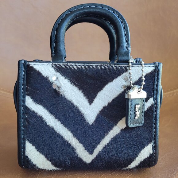 Rogue Bag 12 In Haircalf With Zebra Print - Picture 1 of 11